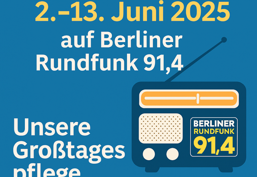Wir sind jetzt im Radio – unsere KinderGroßtagespflege auf Berliner Rundfunk 91.4!