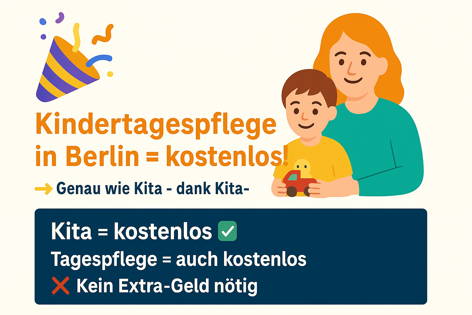 Beitragsfreie Kinderbetreuung vom Jugendamt